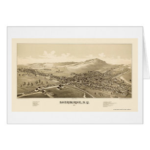 Sherburne, NY panoramische Karte - 1887