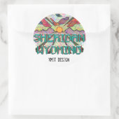 Sheridan, Autoaufkleber der Wyoming! Runder Aufkleber (Tasche)