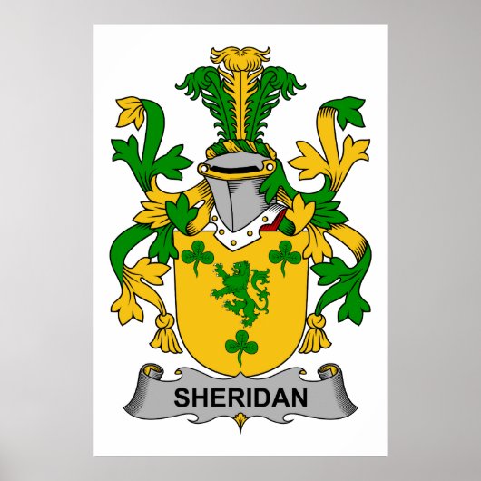 Sheridan Familienwappen Poster (Vorne)