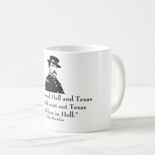 Sheridan und Zitat Kaffeetasse (VorderseiteRechts)