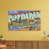 Sheridan, Wyoming - Große Buchstabenszenen Leinwanddruck (Insitu (Wohnzimmer))