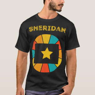 Sheridan Wyoming Vintag Distressed Souvenir 1 T-Shirt