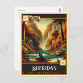 Sheridan, Wyoming | VINTAG Postkarte (Vorne/Hinten)
