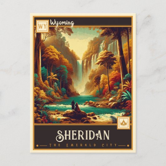 Sheridan, Wyoming | VINTAG Postkarte (Vorderseite)