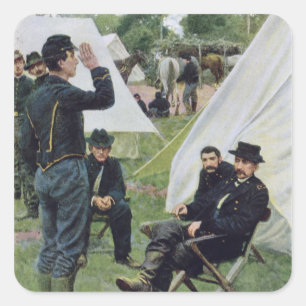 Sheridans erstes Interview mit Rowand Quadratischer Aufkleber