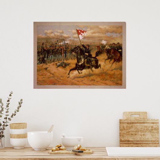 Sheridans Fahrt durch Thure de Thulstrup Poster (Küche)