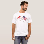 Sheridans Guidon - zivile Flagge des T-Shirt (Vorne ganz)