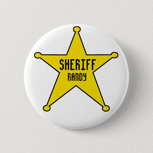 Sheriff-Abzeichen addieren Namen Button (Vorderseite)