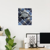 Sheriff Abzeichen auf Western Shirt Poster (Heimbüro)
