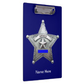 Sheriff Abzeichen Custom Acrylic Clipboard Klemmbrett (Rechts)