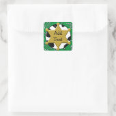 Sheriff Abzeichen Green Bandanna Sticker (Tasche)