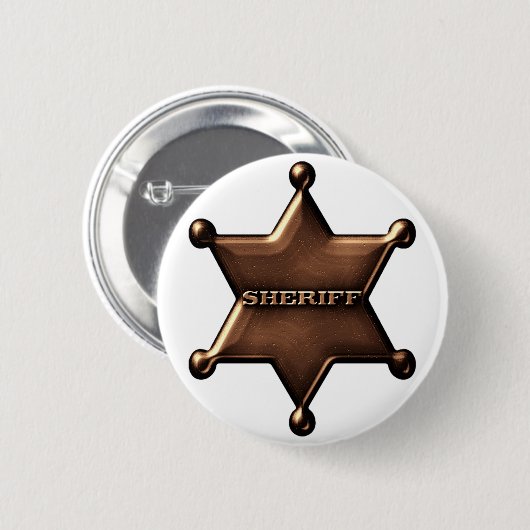 Sheriff-Abzeichen-Knopf Button (Vorne & Hinten)