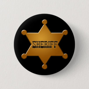 Sheriff-Abzeichen - Knopf Button