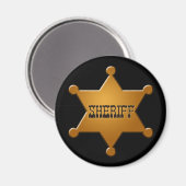 Sheriff-Abzeichen - Magnet (Vorderseite/Rückseite)