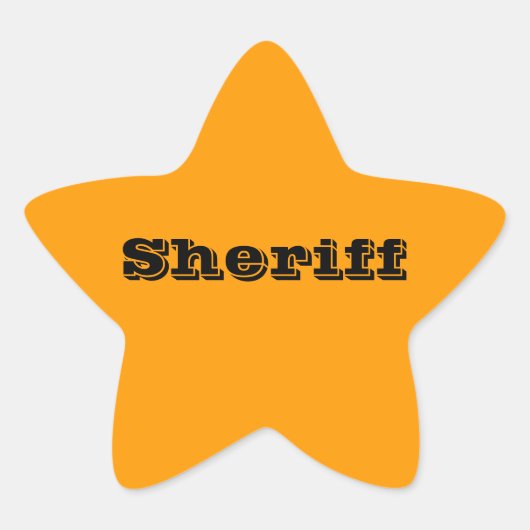 Sheriff Abzeichen Stickers (Vorderseite)