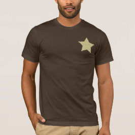 Sheriff-Abzeichen-wilder WestParty-T - Shirt