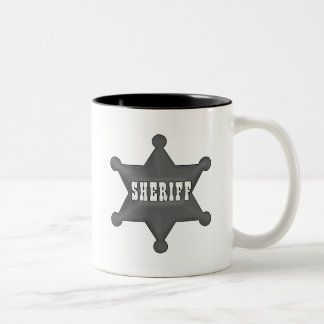 Sheriff-Abzeichen Zweifarbige Tasse