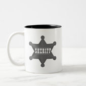 Sheriff-Abzeichen Zweifarbige Tasse (Links)