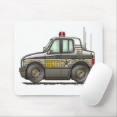 Sheriff-Auto-Streifenwagen-Gesetzesvollstreckung Mousepad (Mit Mouse)