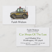 Sheriff-Auto-Streifenwagen Visitenkarte (Vorne/Hinten)