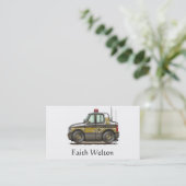 Sheriff-Auto-Streifenwagen Visitenkarte (Stehend Vorderseite)