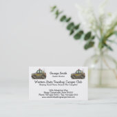 Sheriff-Auto-Streifenwagen Visitenkarte (Stehend Vorderseite)