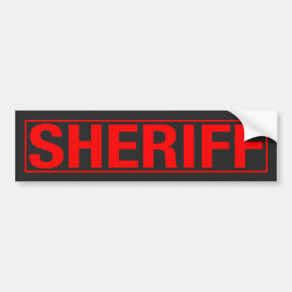 "SHERIFF " AUTOAUFKLEBER