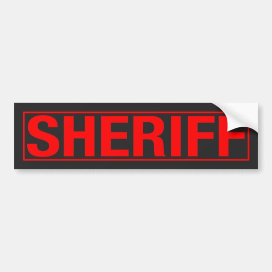 "SHERIFF " AUTOAUFKLEBER (Vorne)