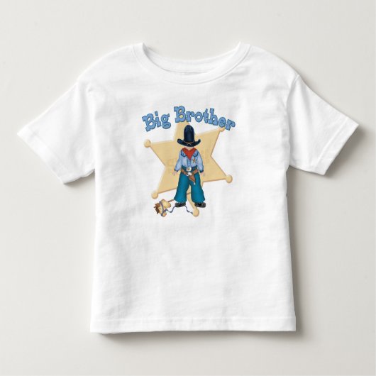 Sheriff Big Brother Kleinkind T-shirt (Vorderseite)