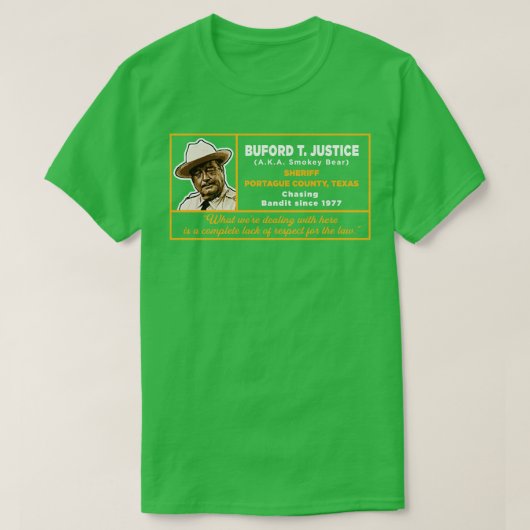 Sheriff Buford T Justice T-Shirt (Design vorne)