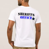 Sheriff-Büro verdünnen Blue Line T-Shirt (Rückseite)
