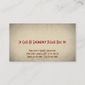 Sheriff Business Card Visitenkarte (Rückseite)