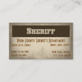 Sheriff Business Card Visitenkarte (Vorderseite)