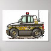 Sheriff Car Patrol Car Poster (Vorne)