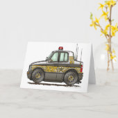Sheriff Car Patrol Karte (Gelbe Blume)