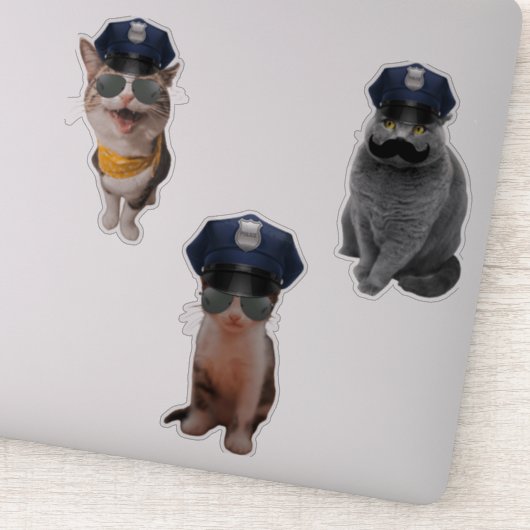 Sheriff Cat Aufkleber (Detail)
