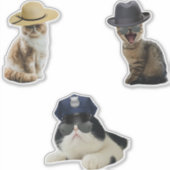 Sheriff Cat Aufkleber (Vorderseite)