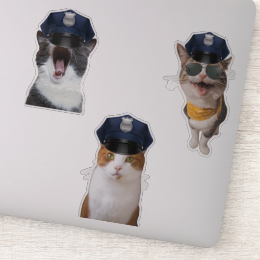 Sheriff Cat Aufkleber (Detail)