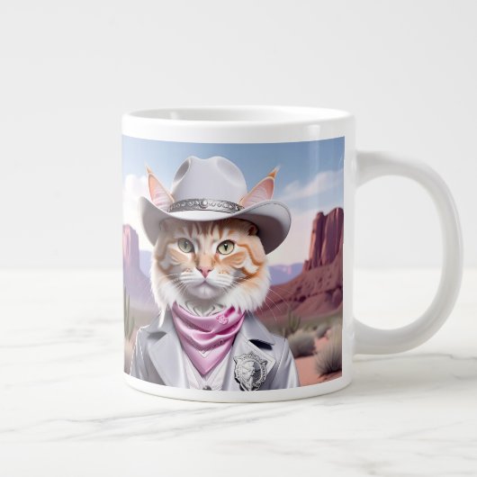 Sheriff Cat Jumbo-Tasse (Rechts)