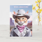 Sheriff Cat Karte (Gelbe Blume)