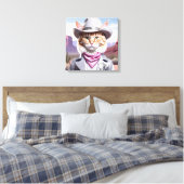 Sheriff Cat Leinwanddruck (Insitu (Schlafzimmer))