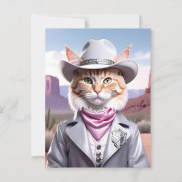 Sheriff Cat Postkarte
