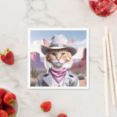 Sheriff Cat Serviette (Beispiel)