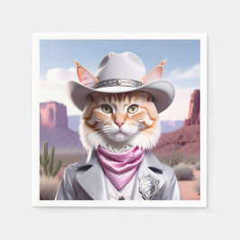 Sheriff Cat Serviette