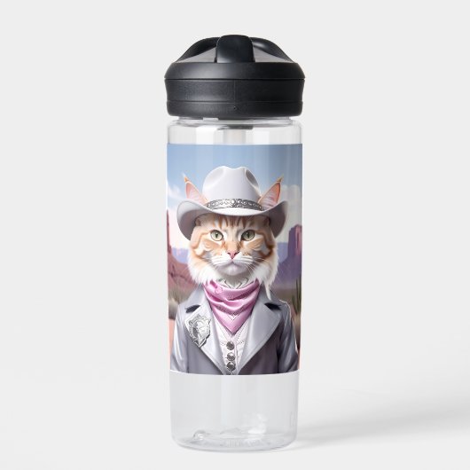 Sheriff Cat Trinkflasche (Vorderseite)