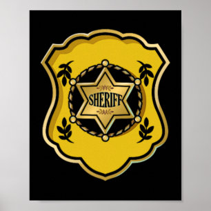 Sheriff Costume Halloween Police Officer Gesetz En Poster