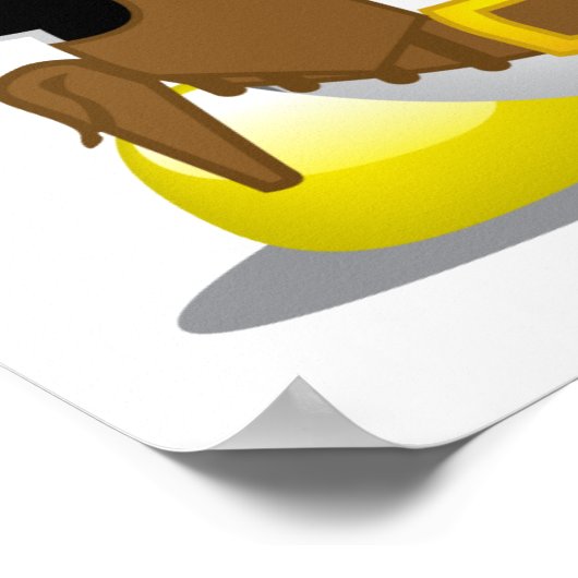 Sheriff Cowboy Penguin Poster (Ecke)