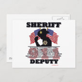 Sheriff_Deputy Postkarte (Vorne/Hinten)