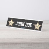 Sheriff Desk Name Plate Schreibtischnamensplakette (Vorderseite )