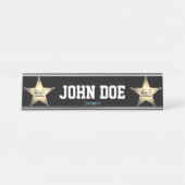 Sheriff Desk Name Plate Schreibtischnamensplakette (Vorderseite )